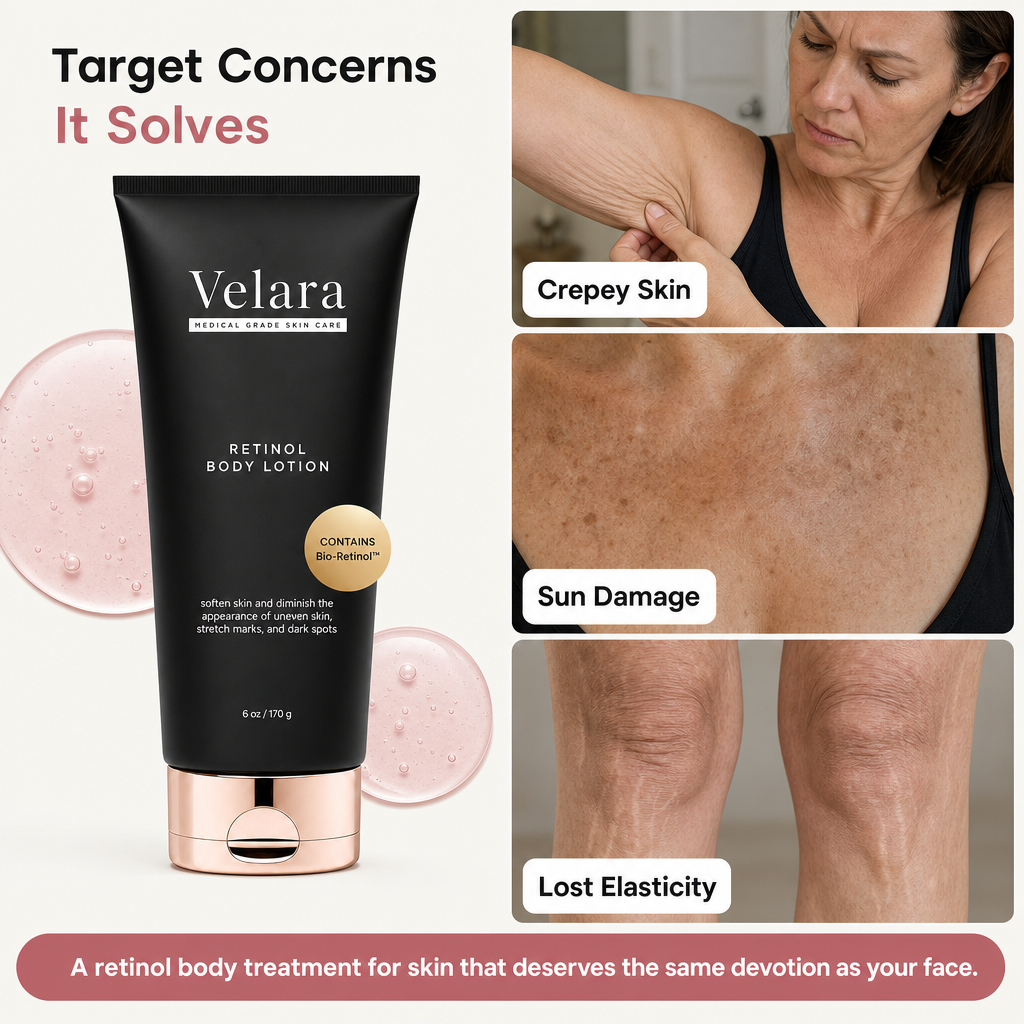 Velara Retinol Body Lotion with Shea Butter and Ceramides