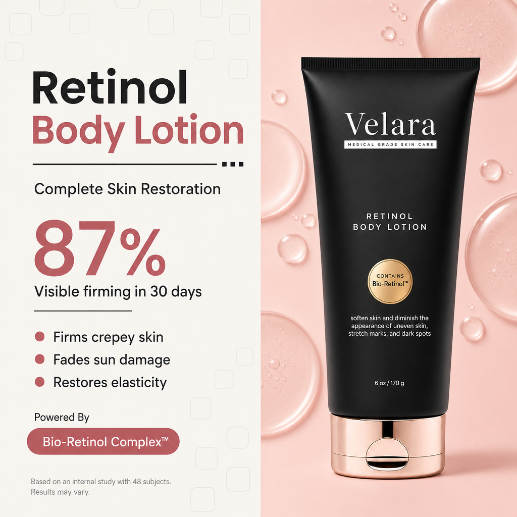 Velara Retinol Body Lotion with Shea Butter and Ceramides